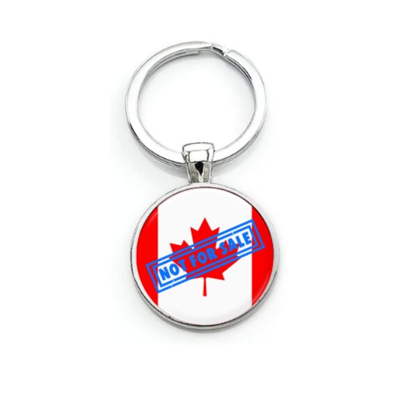 Canada Is Not For Sale Custom Key Ring - Picture 1 of 5